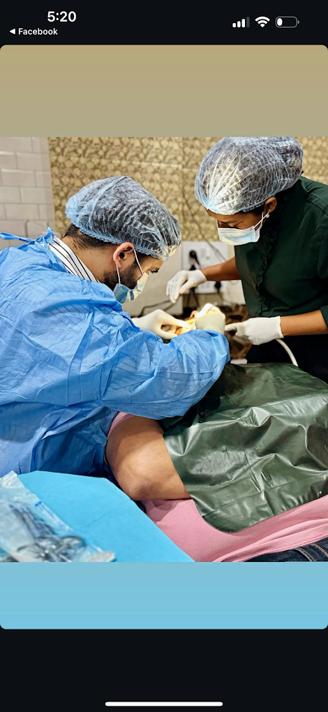 Dental procedure at Kavita Dental Clinic